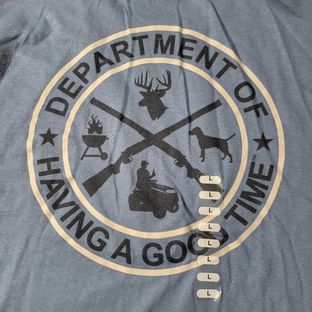 Lincoln Outfitters Mens Tshirt Size Large 'Department Of Having‎ A Good Time' - Picture 6 of 7